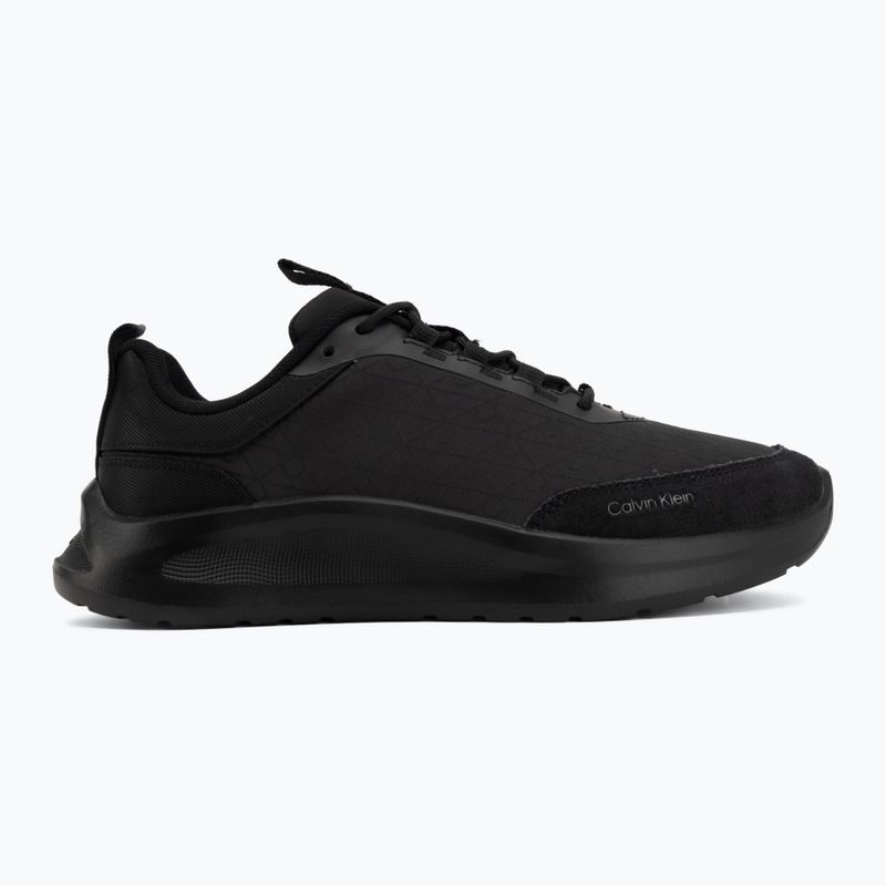 Мъжки обувки Calvin Klein HM0HM02343 Light Eva Runn Laceup AOP triple black 2