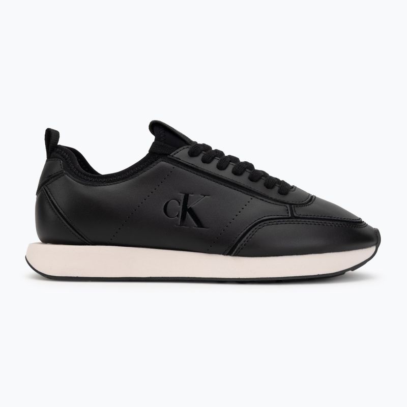 Дамски обувки Calvin Klein HW0HW03118 Retro Runner Sock PANL Leather Neo black/crystal grey 2