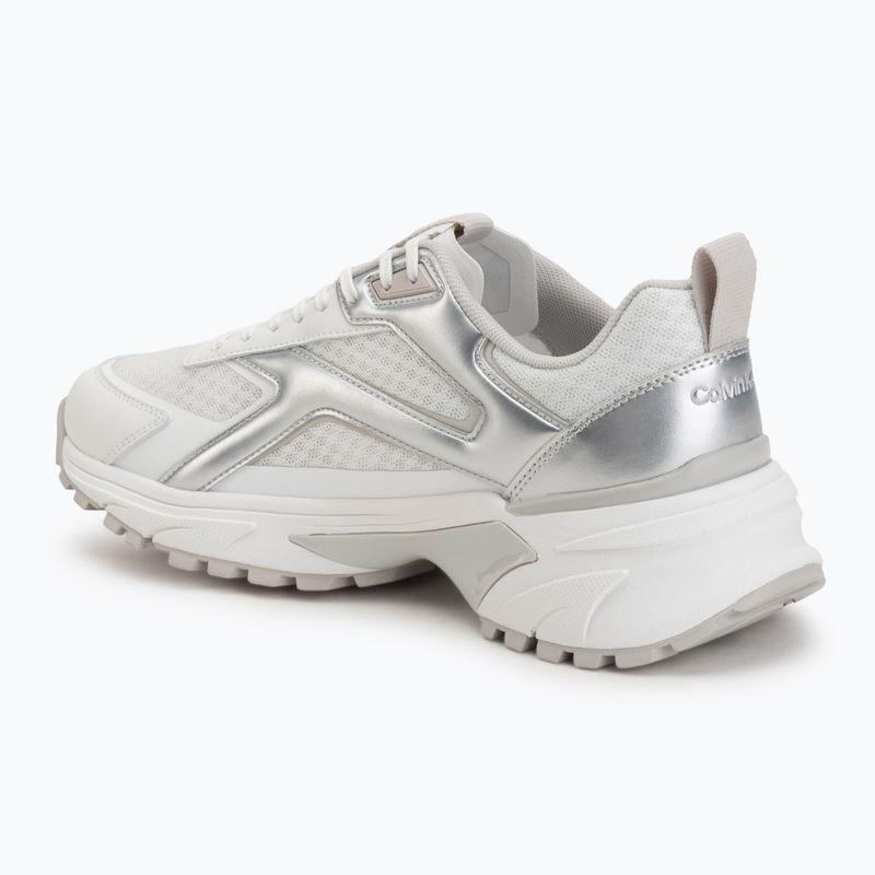 Мъжки обувки Calvin Klein HM0HM02341 Hike Runner Stripe Met Mix bright white/silver/light grey 3