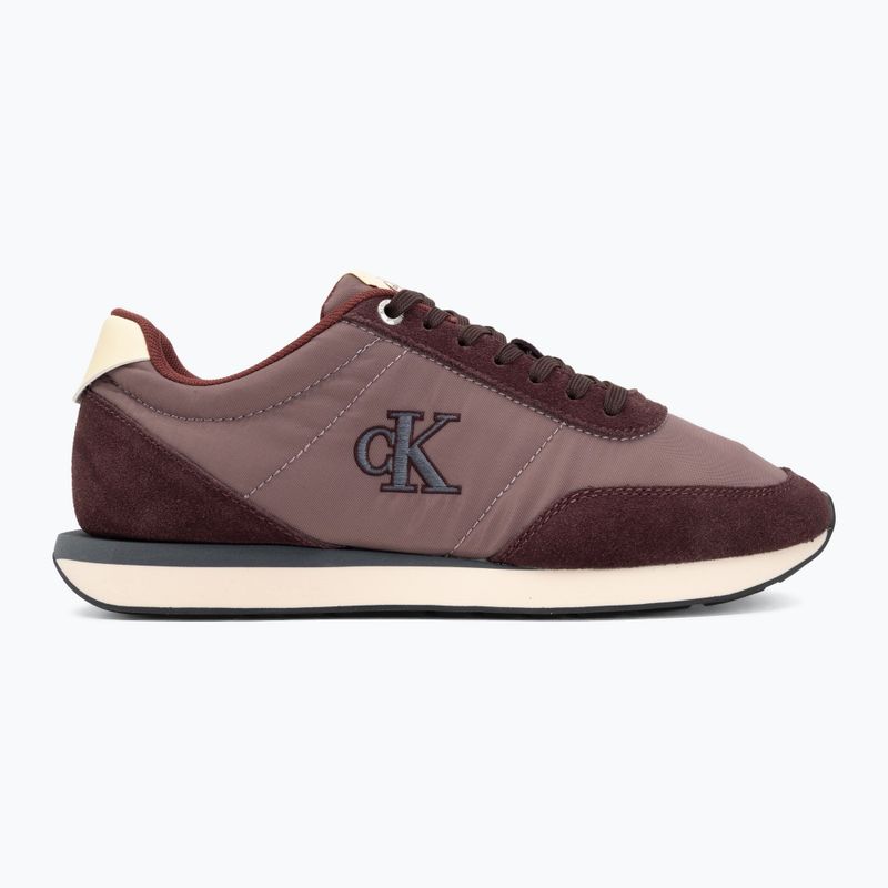Мъжки обувки Calvin Klein YM0YM01361 Retro Runner Ess Mix Mat burgundy/peppercorn/vanilla 2