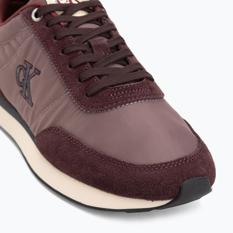 Мъжки обувки Calvin Klein YM0YM01361 Retro Runner Ess Mix Mat burgundy/peppercorn/vanilla 7