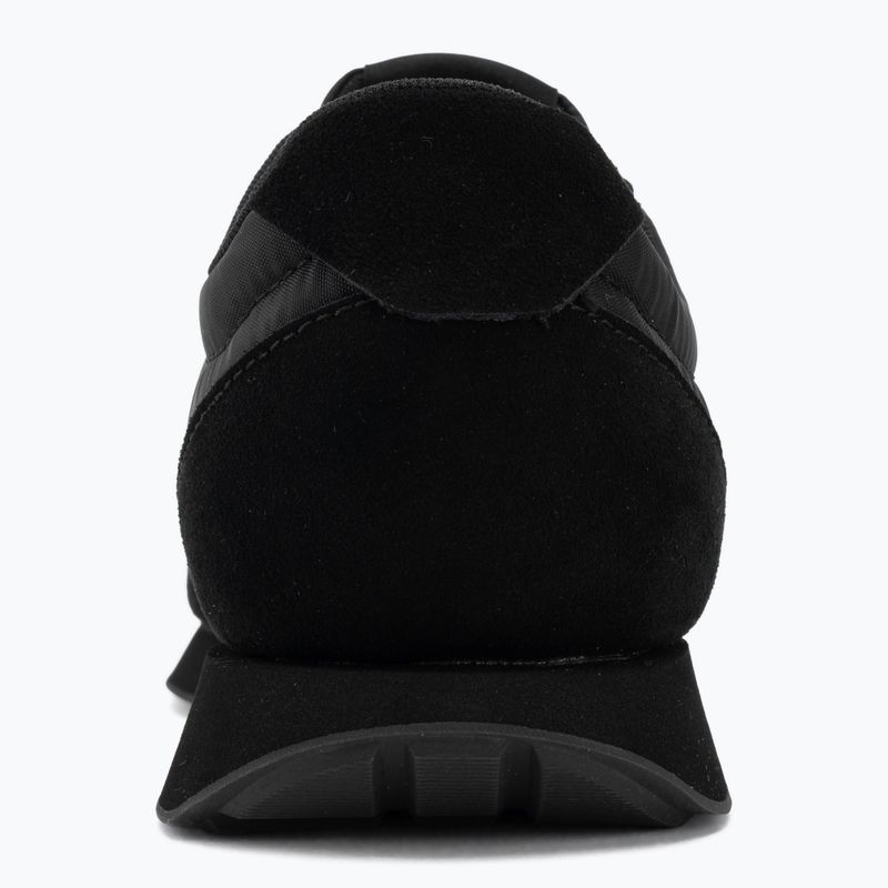 Мъжки обувки Calvin Klein HM0HM02212 Retro Runner Bans Leather Suede triple black/adrenaline rush 6