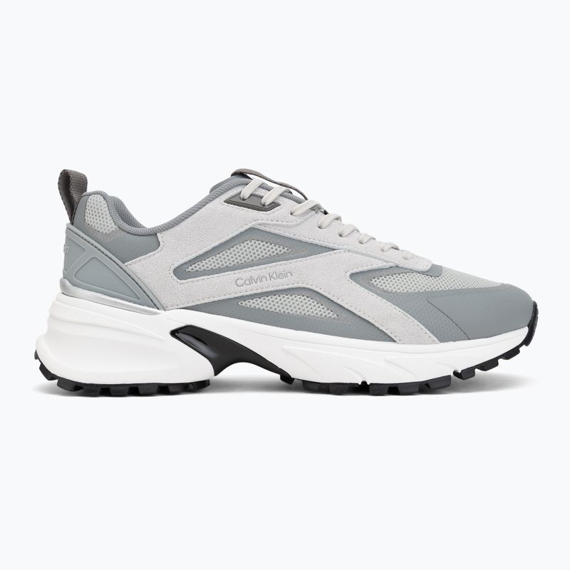 Мъжки обувки Calvin Klein HM0HM02220 Hike Runner Stripe Mix Nylon Suede light grey/granite grey 2