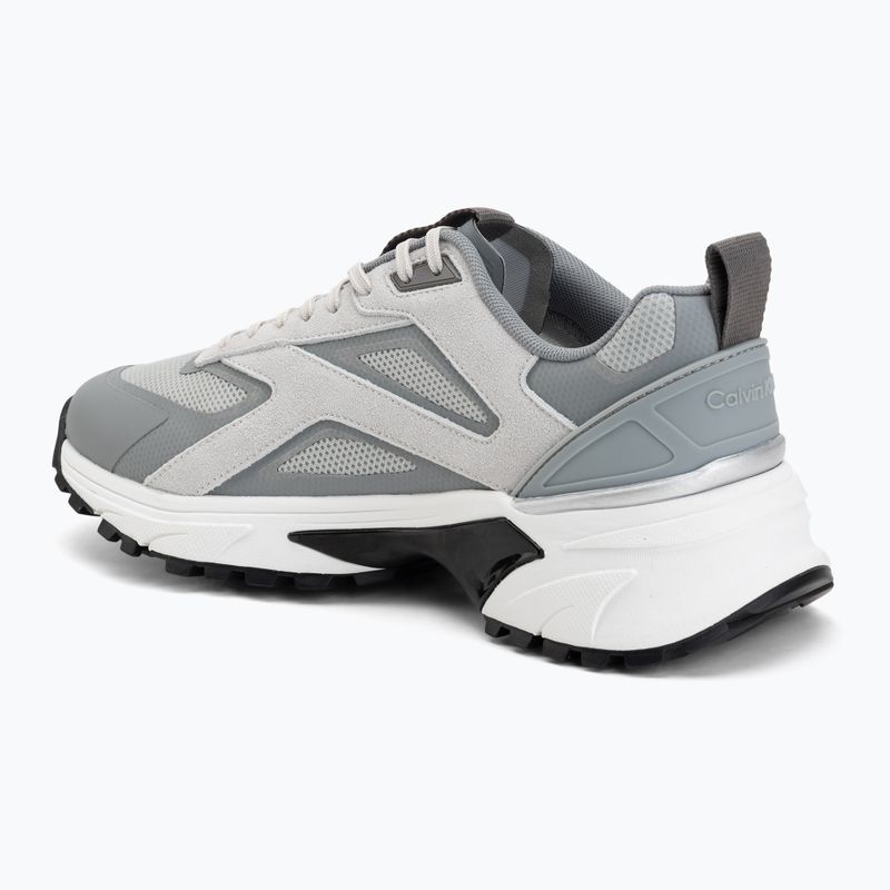 Мъжки обувки Calvin Klein HM0HM02220 Hike Runner Stripe Mix Nylon Suede light grey/granite grey 3