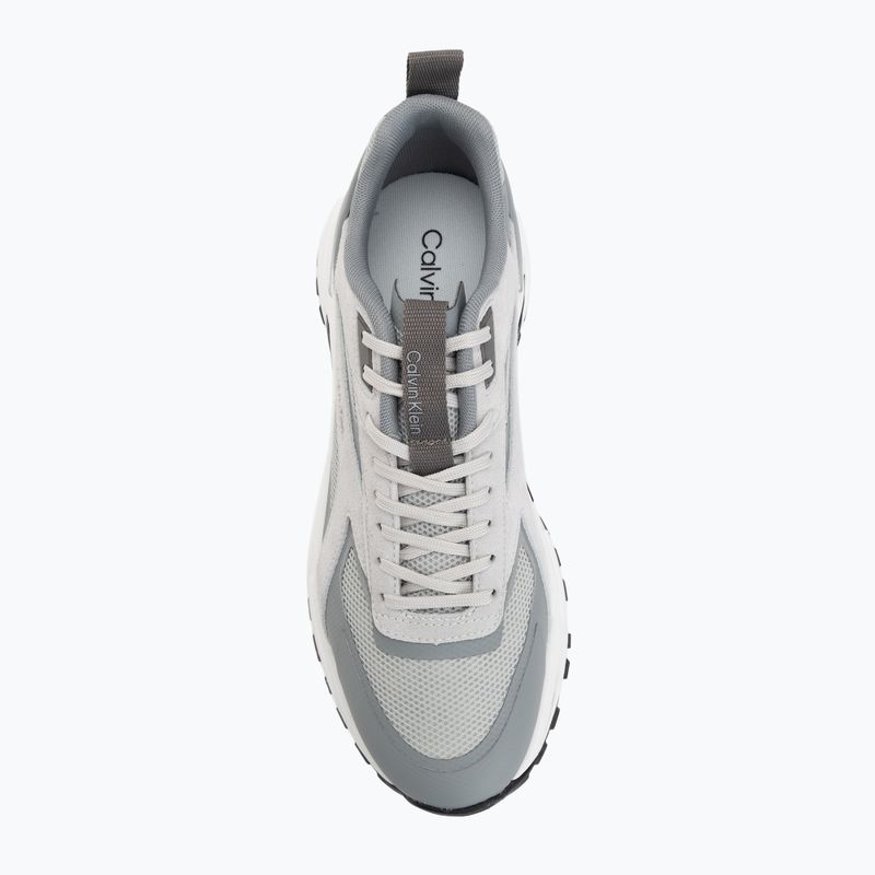 Мъжки обувки Calvin Klein HM0HM02220 Hike Runner Stripe Mix Nylon Suede light grey/granite grey 5