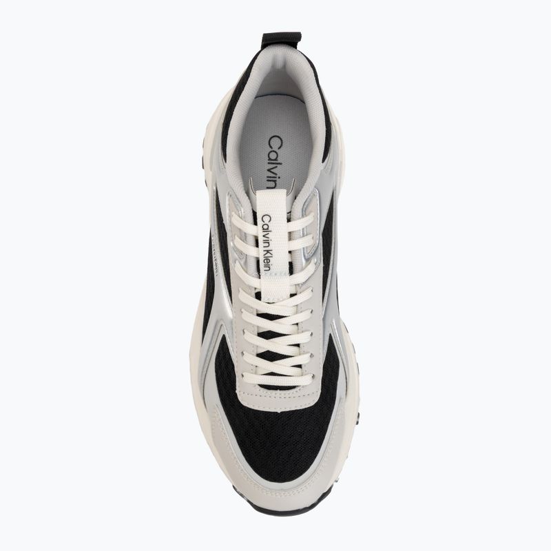 Дамски обувки Calvin Klein HW0HW03140 Hike Run Stripe Mesh Met black/silver/light grey 5