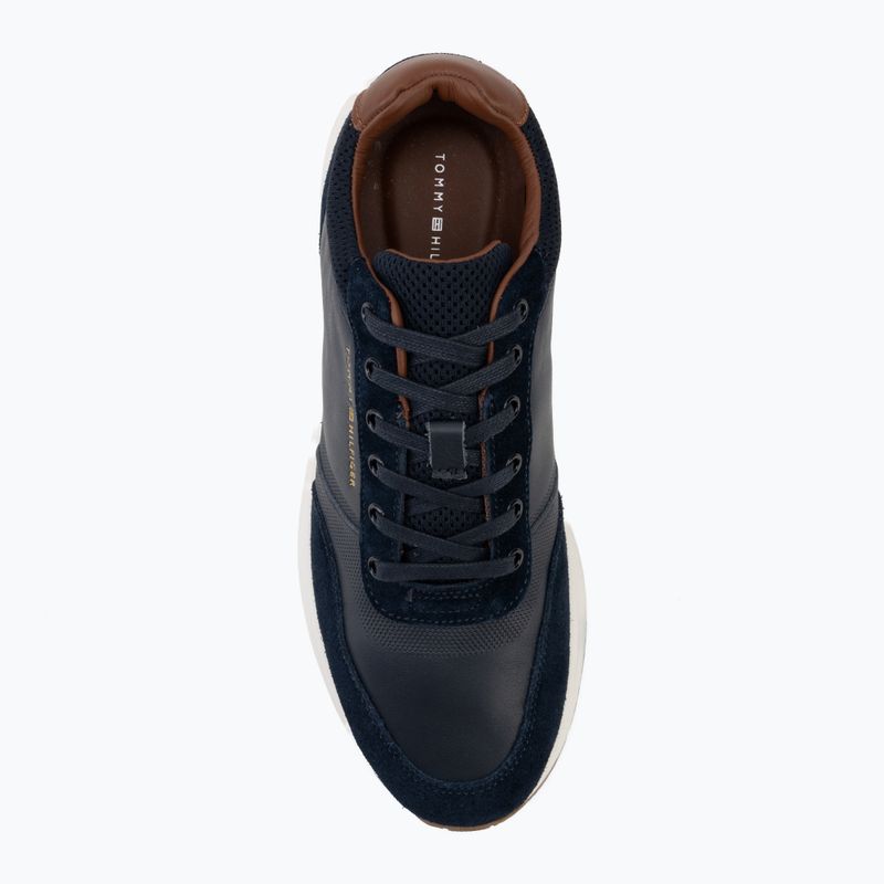 Мъжки обувки Tommy Hilfiger Runner Suede Mix tracksuits desert sy 5
