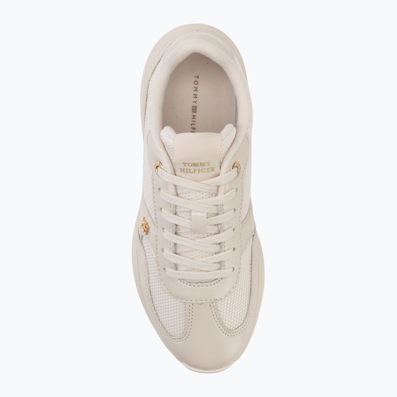 Дамски обувки Tommy Hilfiger ModernRunner Shiny Leather soft cream 5