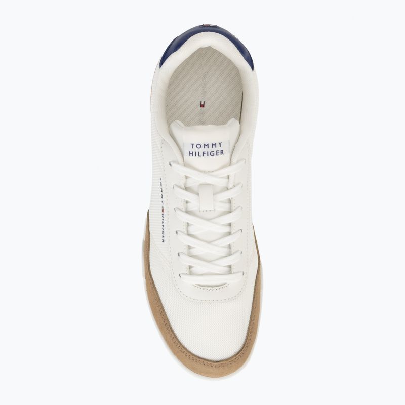 Мъжки обувки Tommy Hilfiger Low Pro Cupsole Nylon Suede Mix ecru 5
