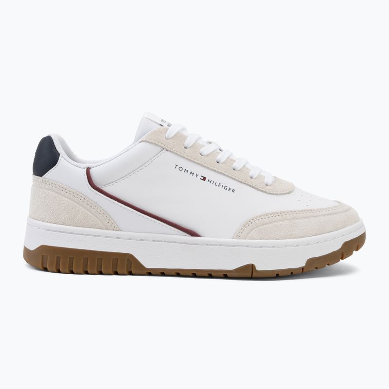 Мъжки обувки Tommy Hilfiger Basket Core Leather Suede Mix rwb 2