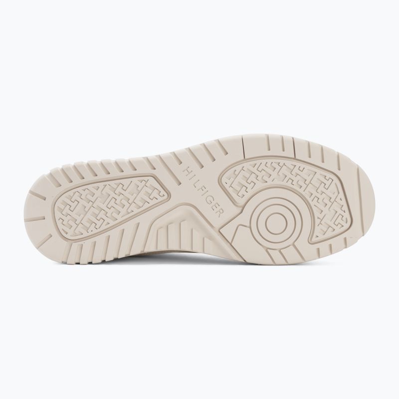 Мъжки обувки Tommy Hilfiger Basket Core Leather Suede Mix ecru/street green 4