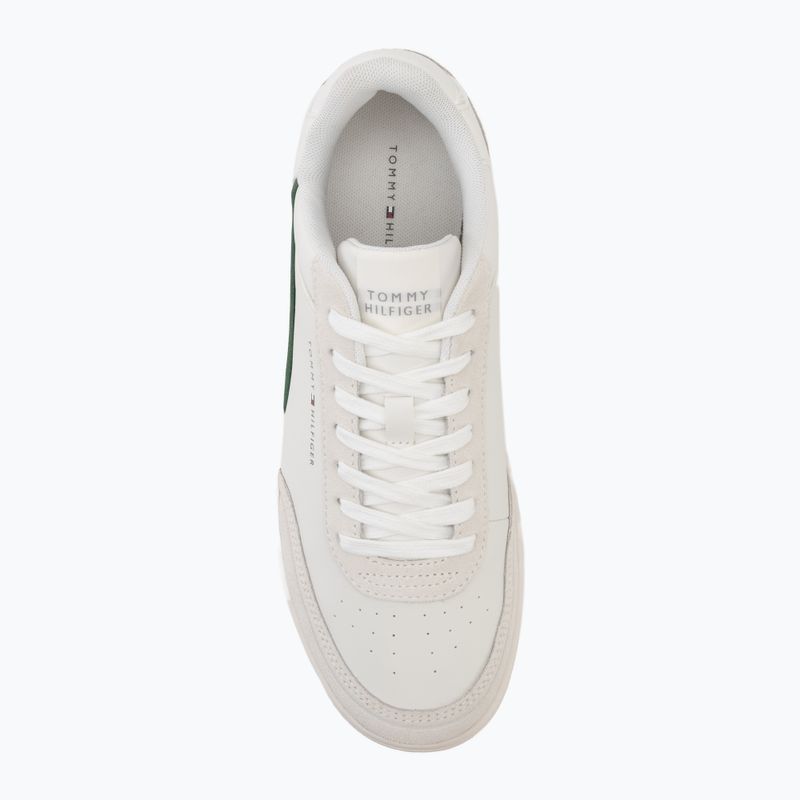 Мъжки обувки Tommy Hilfiger Basket Core Leather Suede Mix ecru/street green 5