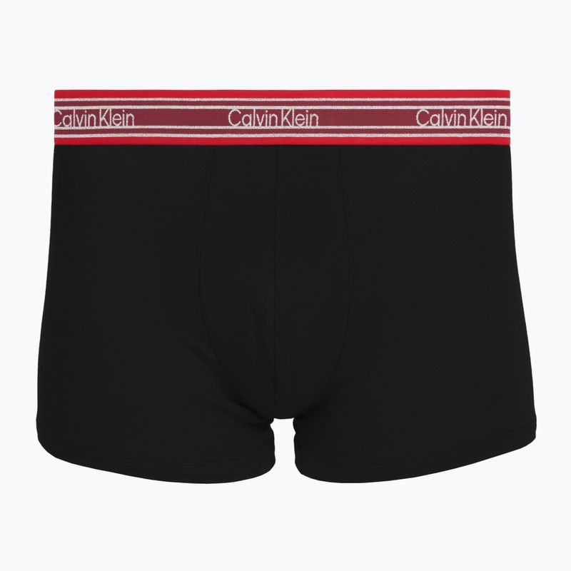 Мъжки боксерки Calvin Klein LV00NB4615 Trunk black/established red/goji berry 4