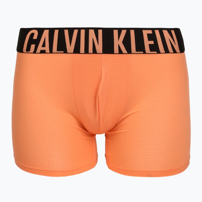 Мъжки боксерки Calvin Klein LV00NB4665 Boxer Brief black/olive night/orange frosting 2