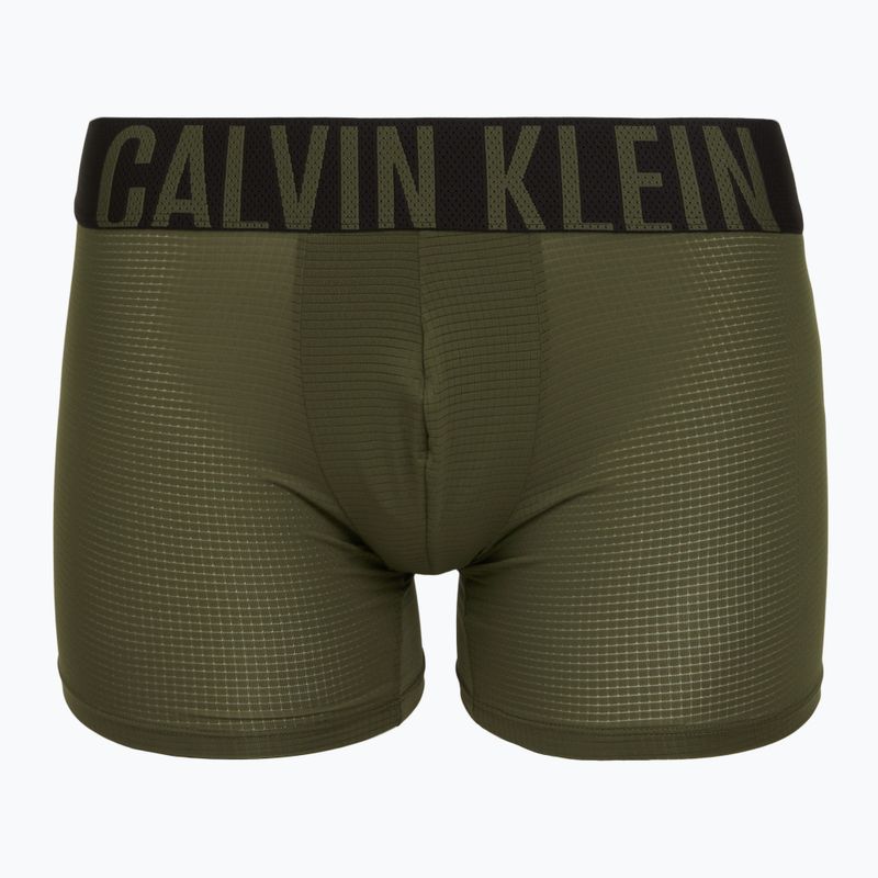 Мъжки боксерки Calvin Klein LV00NB4665 Boxer Brief black/olive night/orange frosting 6