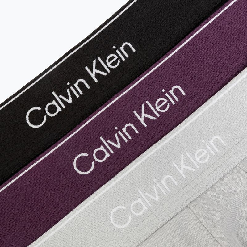 Мъжки боксерки Calvin Klein LV00NB4394 Brief black/harbor mist/dark purple w/ dt 6