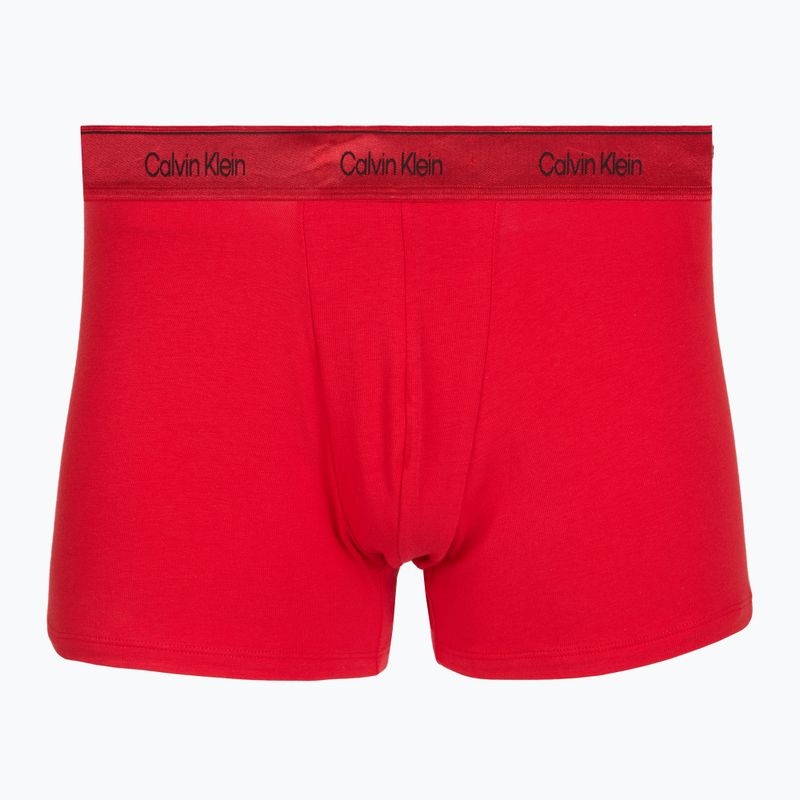 Мъжки боксерки Calvin Klein LV00NB4575 Trunk black/goji berry/black 2