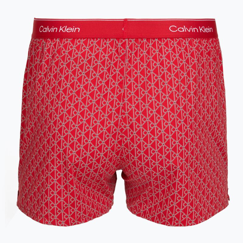 Мъжки боксерки Calvin Klein LV00NB4727 Boxer Slim black/prep emblem goji berry/grisai 3