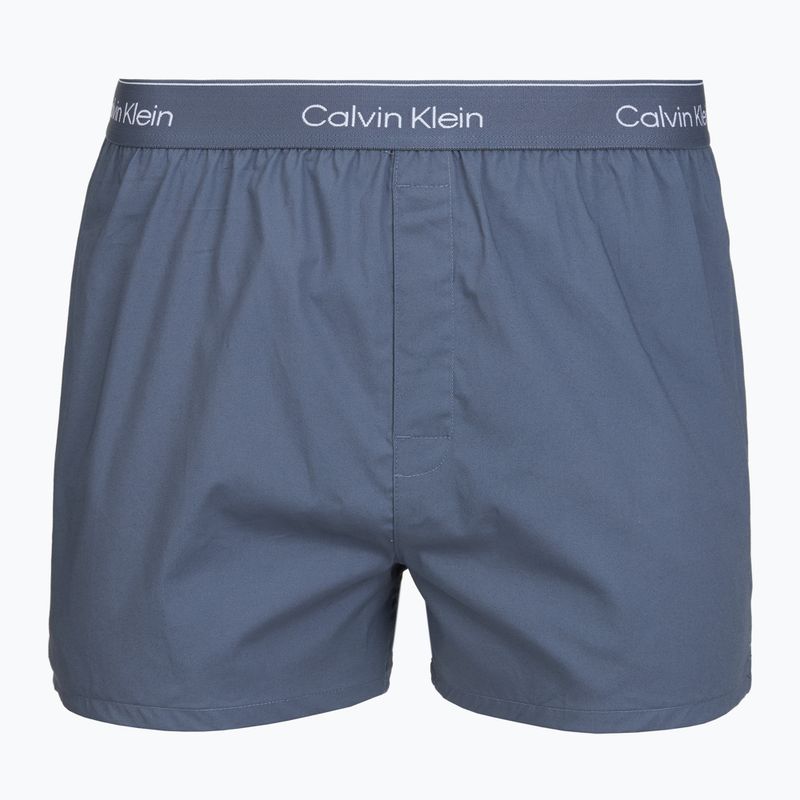 Мъжки боксерки Calvin Klein LV00NB4727 Boxer Slim black/prep emblem goji berry/grisai 5