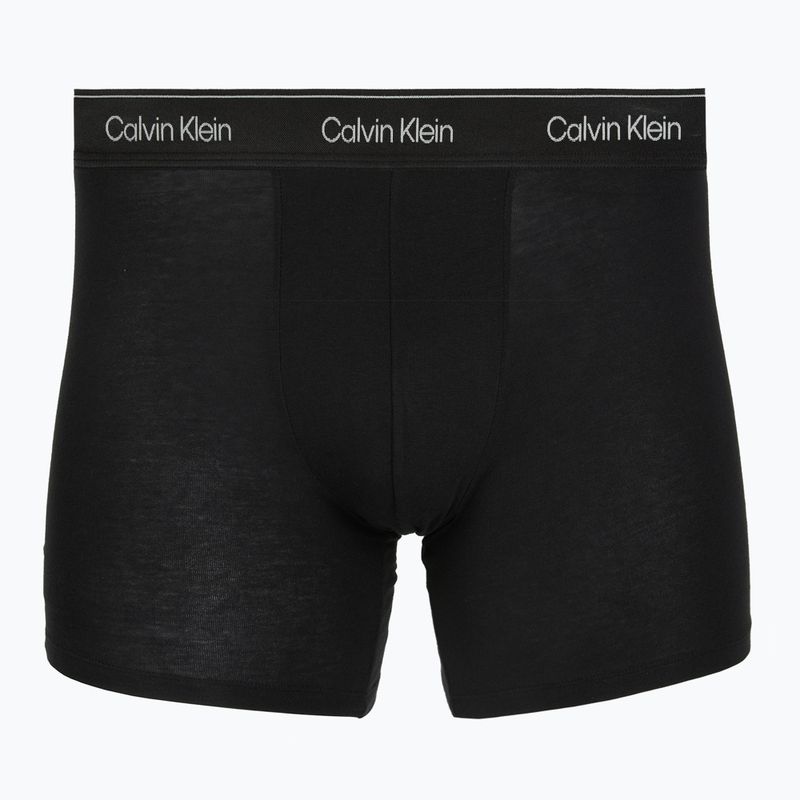 Мъжки боксерки Calvin Klein LV00NB4576 Boxer Brief black/goji berry/black 3
