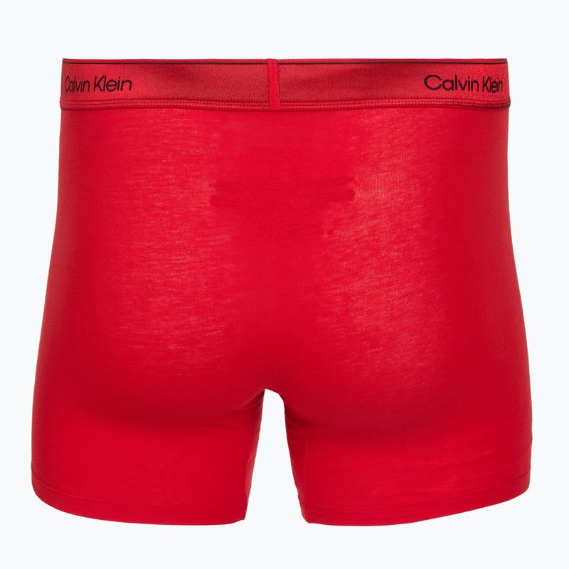 Мъжки боксерки Calvin Klein LV00NB4576 Boxer Brief black/goji berry/black 4