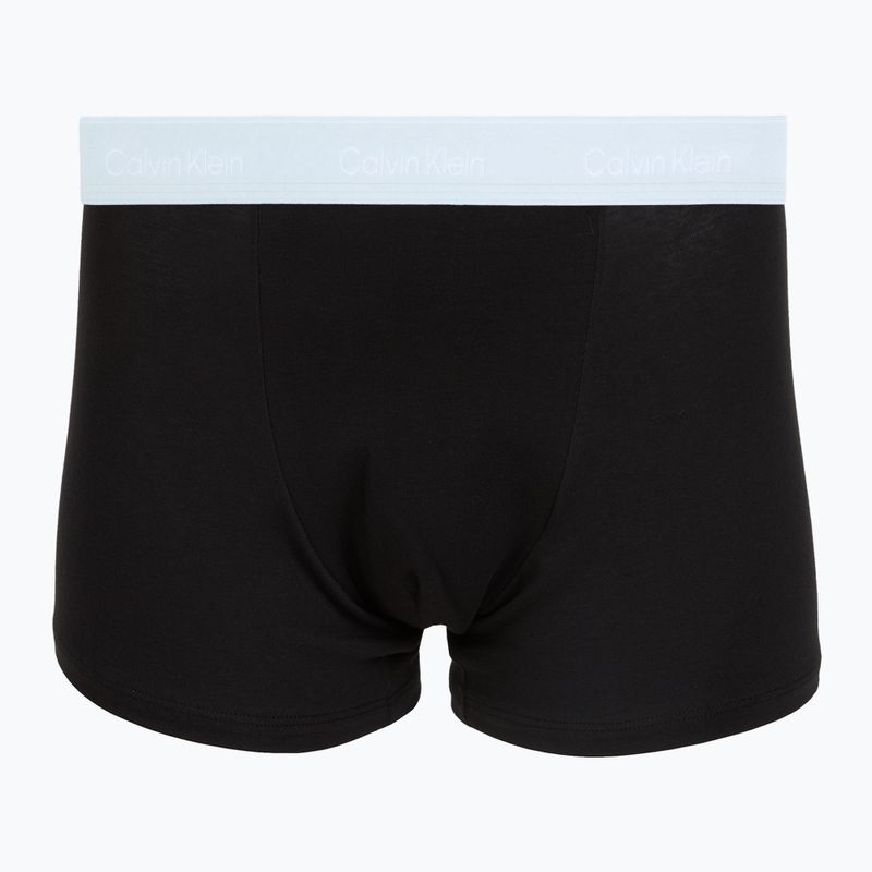 Мъжки боксерки Calvin Klein LV00NB4286 Relaxed Fit Trunk black bodies w/ poseidon blue/plein 2