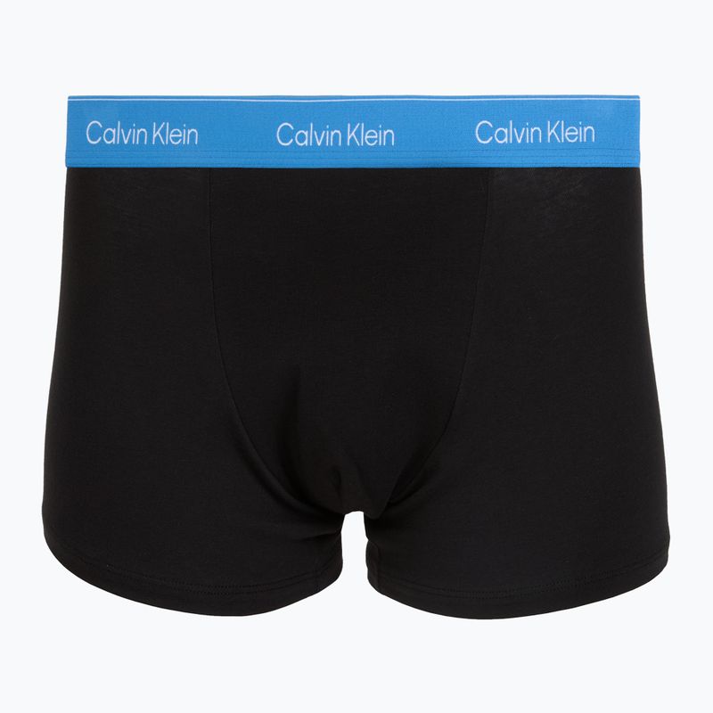 Мъжки боксерки Calvin Klein LV00NB4286 Relaxed Fit Trunk black bodies w/ poseidon blue/plein 3