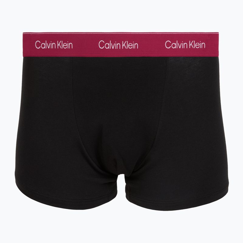 Мъжки боксерки Calvin Klein LV00NB4286 Relaxed Fit Trunk black bodies w/ poseidon blue/plein 4