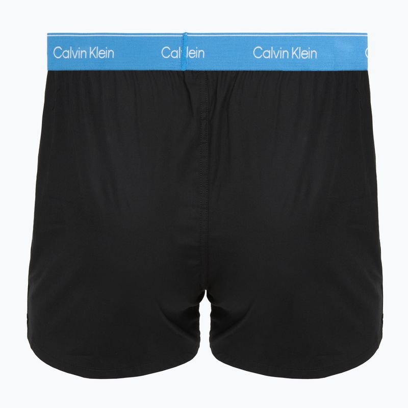 Мъжки боксерки Calvin Klein LV00NB4267 Boxer Slim black bodies w/ poseidon blue/plein 5