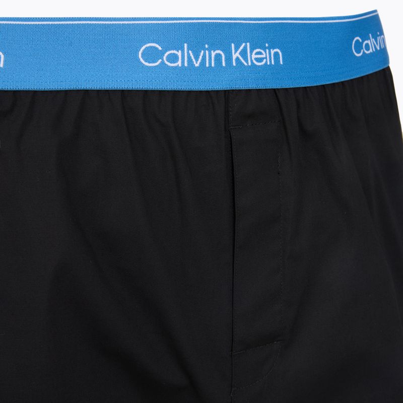 Мъжки боксерки Calvin Klein LV00NB4267 Boxer Slim black bodies w/ poseidon blue/plein 6