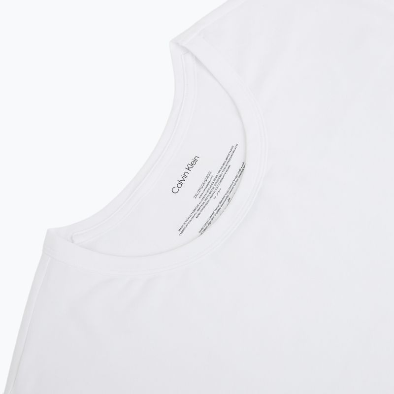Мъжка тениска Calvin Klein LV00NB4185 Crew Neck black w/ white emb/white w/ black e 6