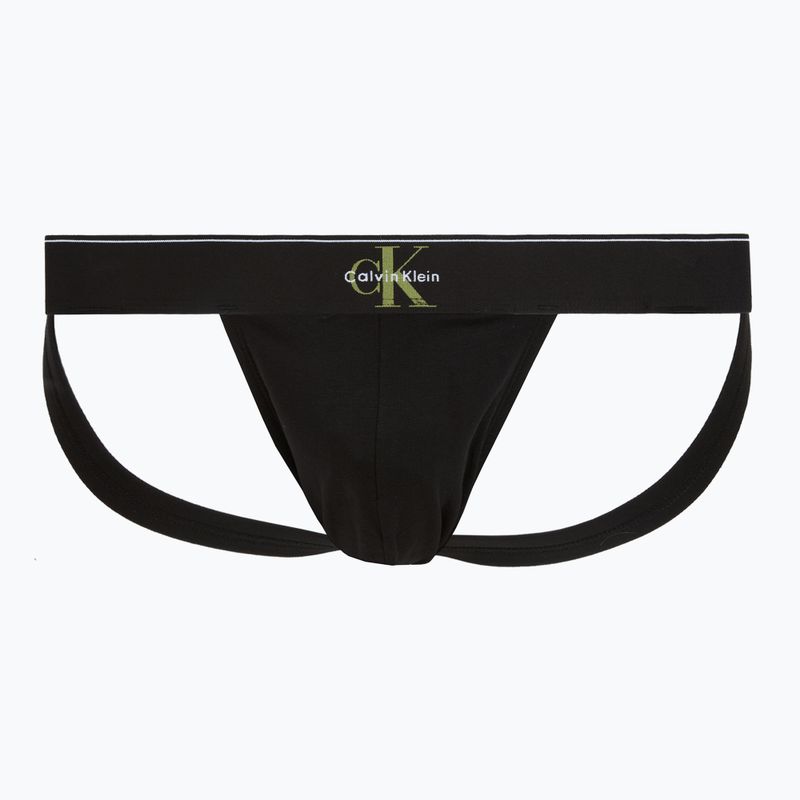 Мъжки слипове Calvin Klein LV00NB4644 Jock Strap black bodies w/ granite gray/poseid 3