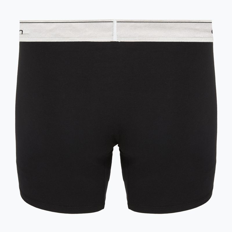 Мъжки боксерки Calvin Klein LV00NB4731 Boxer Brief black w/ silver haze wbs 3