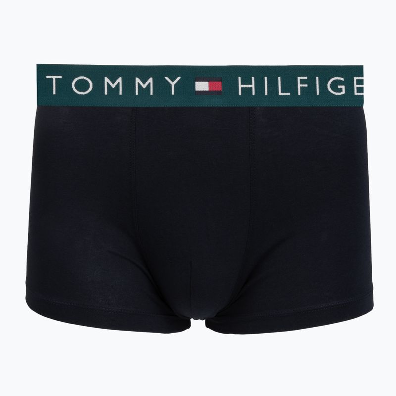 Мъжки боксерки Tommy Hilfiger Trunk WB 3 pack nb//saf canvas/mnty grey/deep spru 2