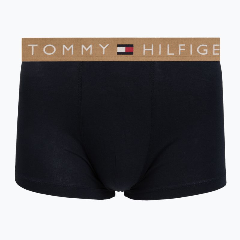 Мъжки боксерки Tommy Hilfiger Trunk WB 3 pack nb//saf canvas/mnty grey/deep spru 3