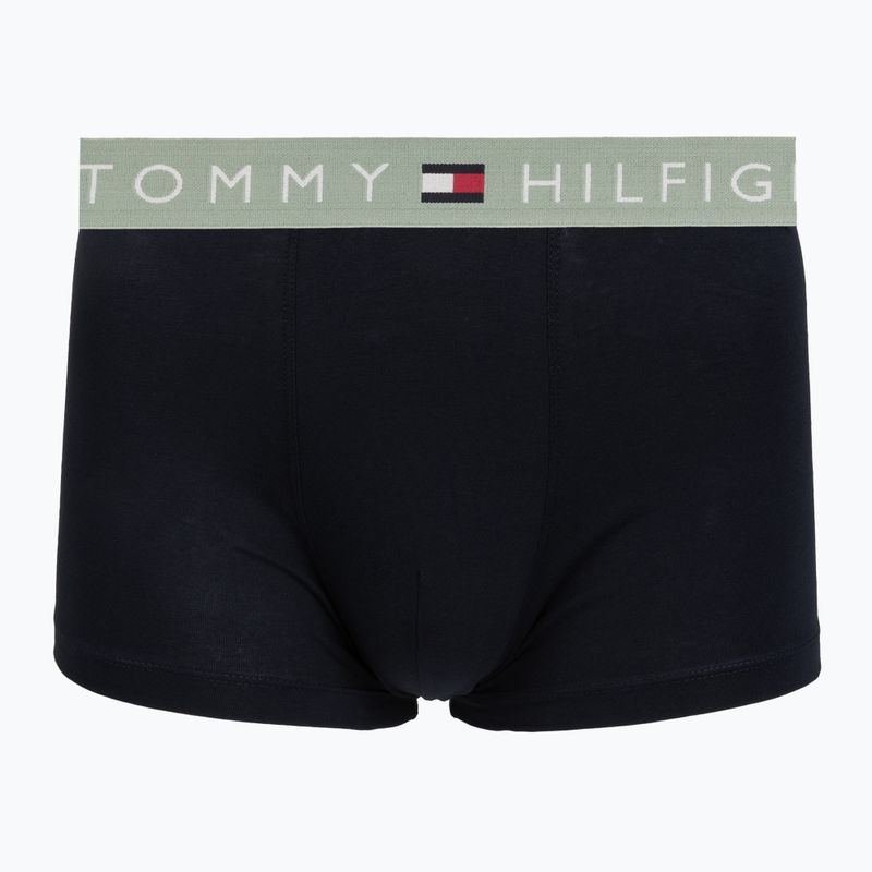 Мъжки боксерки Tommy Hilfiger Trunk WB 3 pack nb//saf canvas/mnty grey/deep spru 4