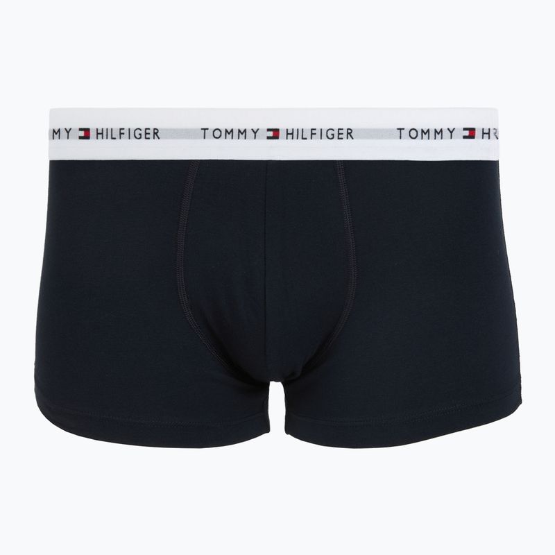 Мъжки боксерки Tommy Hilfiger Trunk WB 3 pack nb//white/orna green/utility olive 2