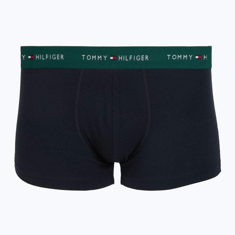 Мъжки боксерки Tommy Hilfiger Trunk WB 3 pack nb//white/orna green/utility olive 3