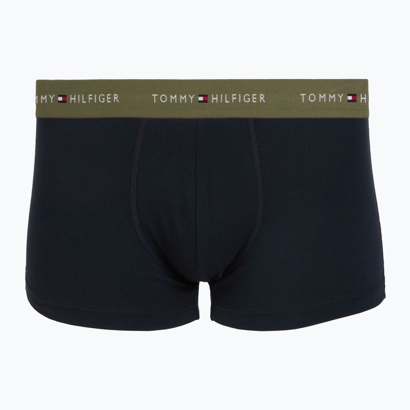Мъжки боксерки Tommy Hilfiger Trunk WB 3 pack nb//white/orna green/utility olive 4