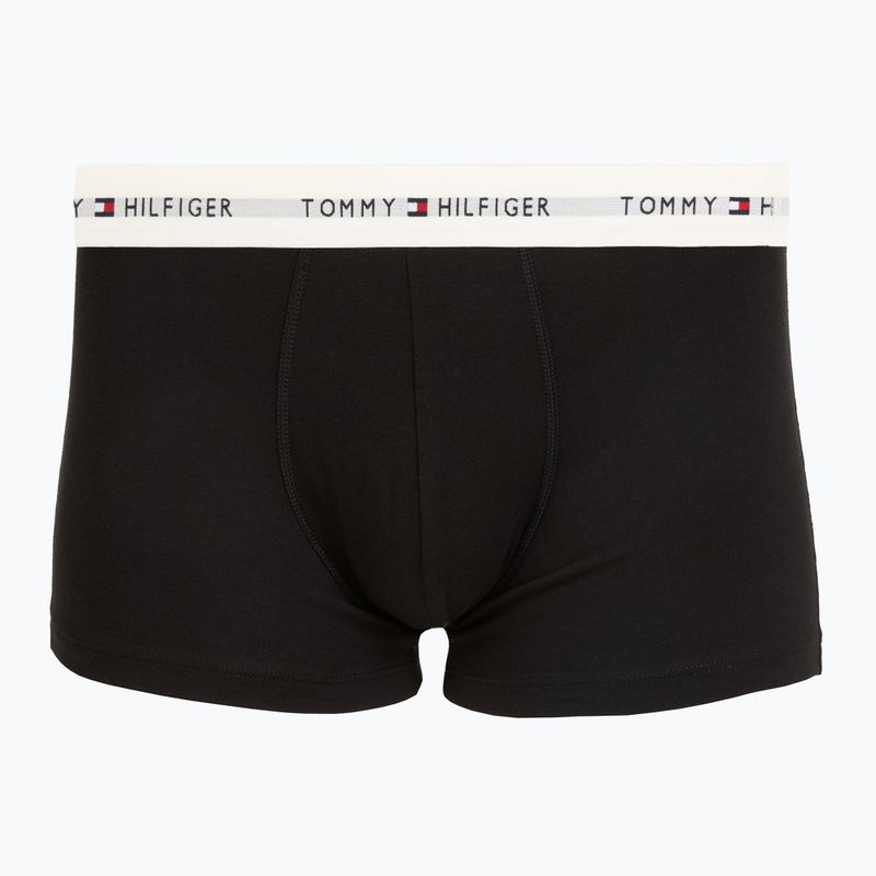 Мъжки боксерки Tommy Hilfiger Trunk WB 3 pack nb//opu blu/orna green/ivory silk 2