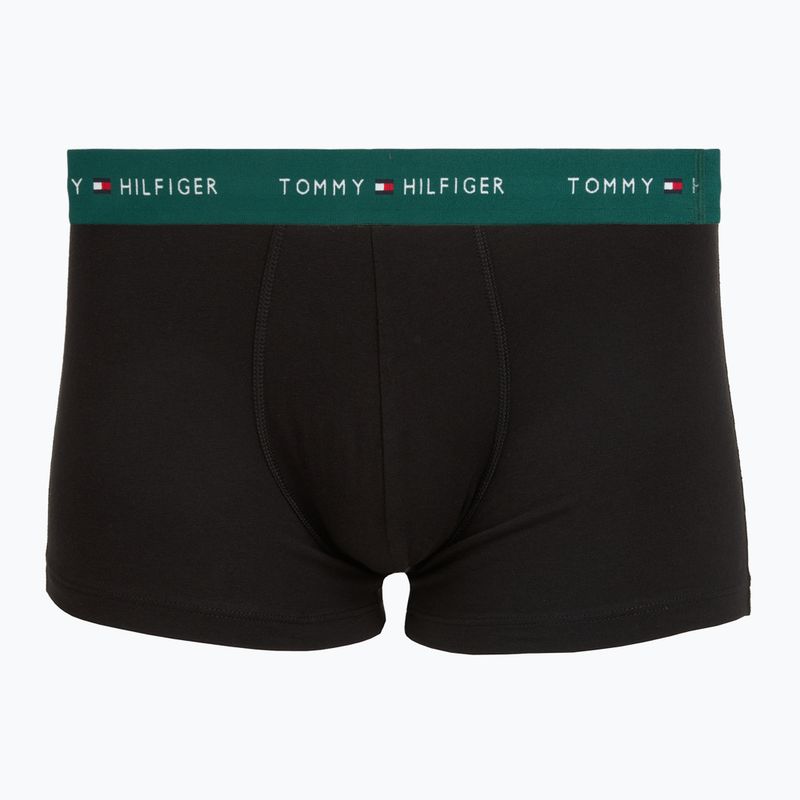 Мъжки боксерки Tommy Hilfiger Trunk WB 3 pack nb//opu blu/orna green/ivory silk 4