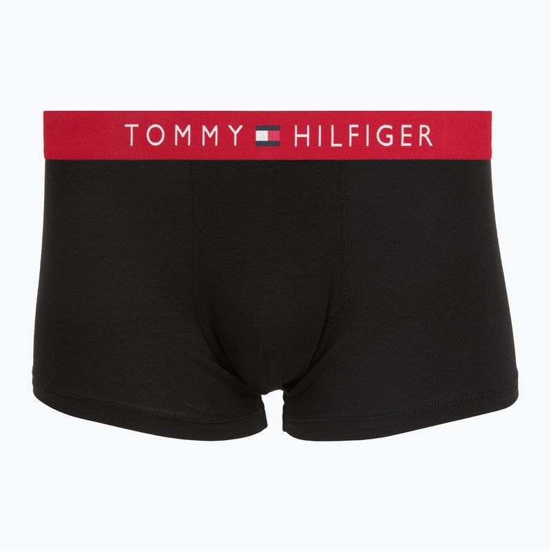 Мъжки боксерки Tommy Hilfiger Trunk WB 3 pack medium red/rasp juice/burgundy 2