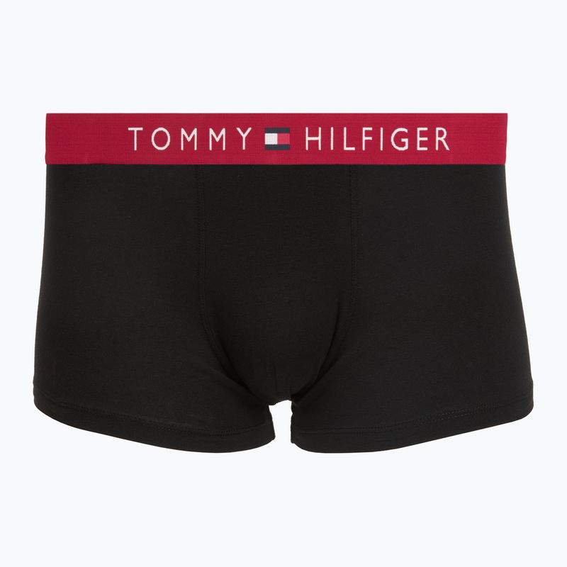 Мъжки боксерки Tommy Hilfiger Trunk WB 3 pack medium red/rasp juice/burgundy 3