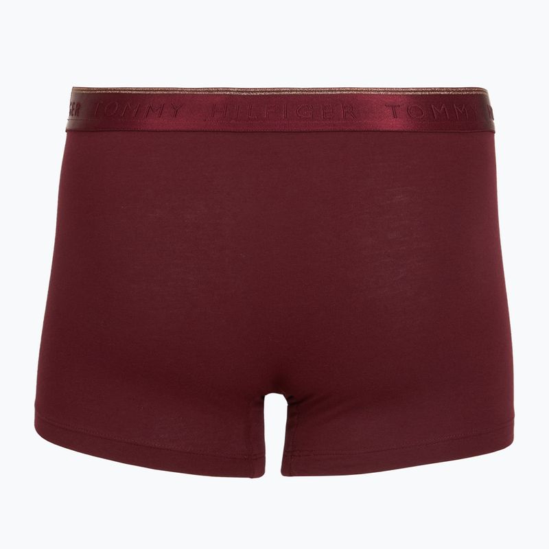 Мъжки боксерки Tommy Hilfiger Trunk 3 pack navy blue/nocturnal green/burgundy 5