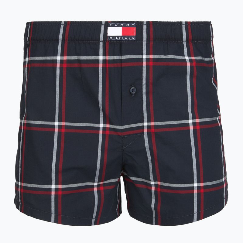 Мъжки боксерки Tommy Hilfiger Woven Boxer Print 3 pack rwb foulard/med red/rwb w chck 4