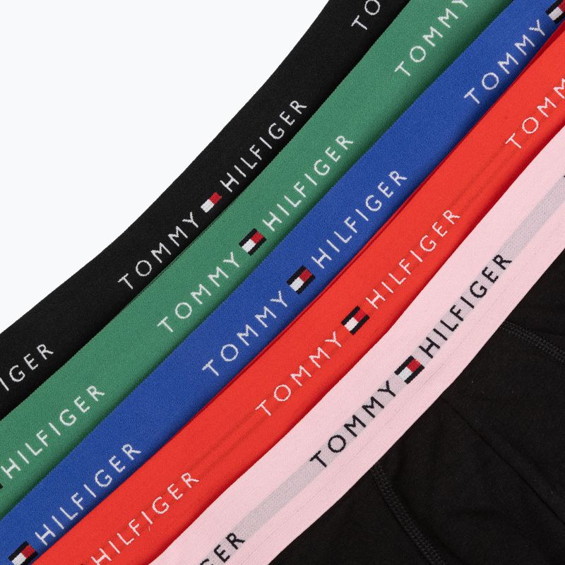 Мъжки боксерки Tommy Hilfiger Trunk WB 5 pack black/fr red/bon pk/als green/no blue 8