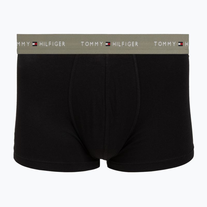Мъжки боксерки Tommy Hilfiger Trunk WB 3 pack utility sage/black/bonita pink 3