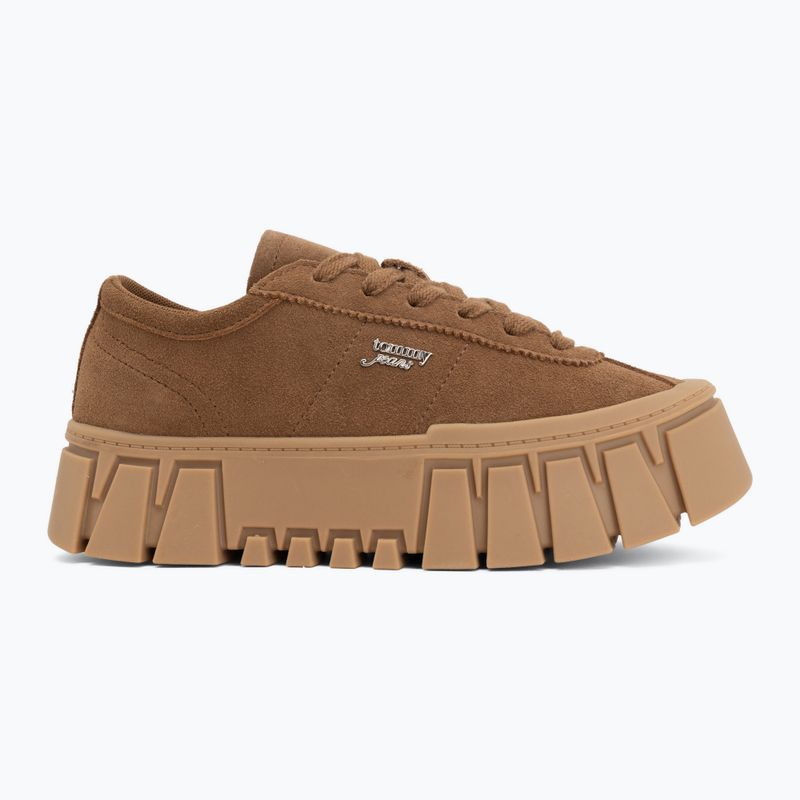 Дамски обувки Tommy Jeans Platform Sneaker Suede warm khaki 2