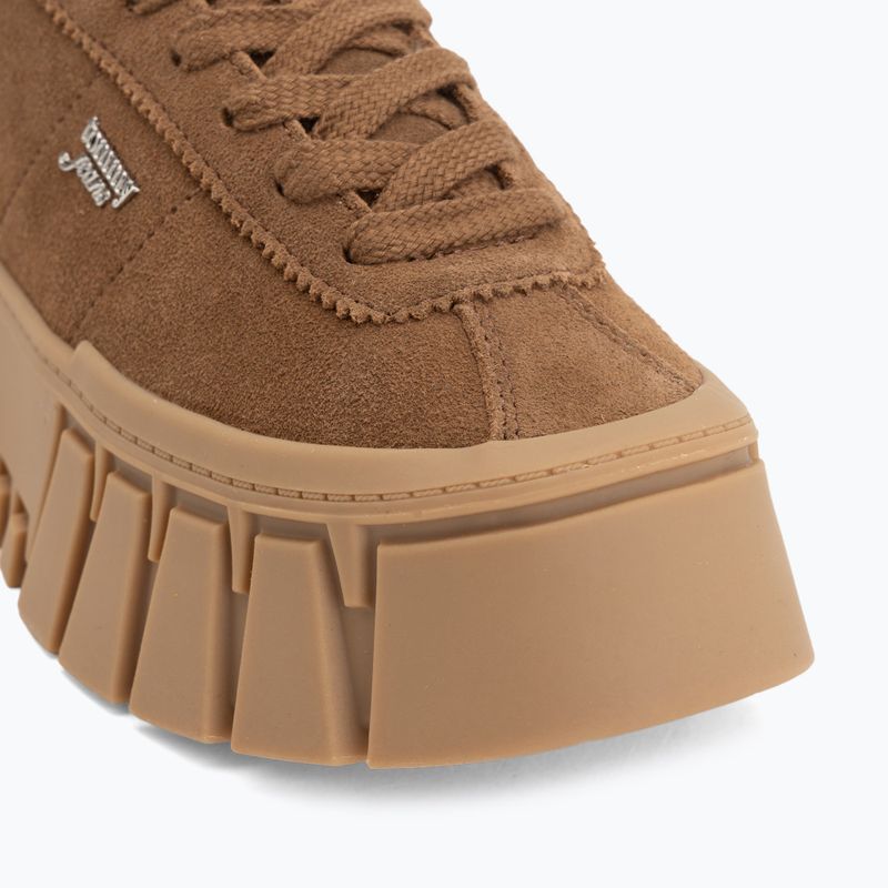 Дамски обувки Tommy Jeans Platform Sneaker Suede warm khaki 7