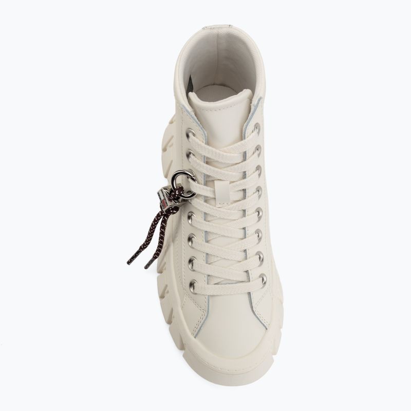 Дамски обувки Tommy Jeans Platform Sneaker Leather MC ecru 5
